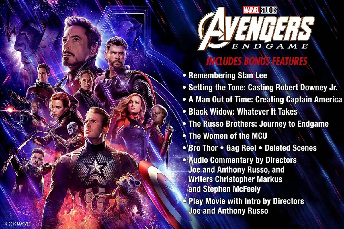 Avengers endgame dvd release date Specifications and Release date