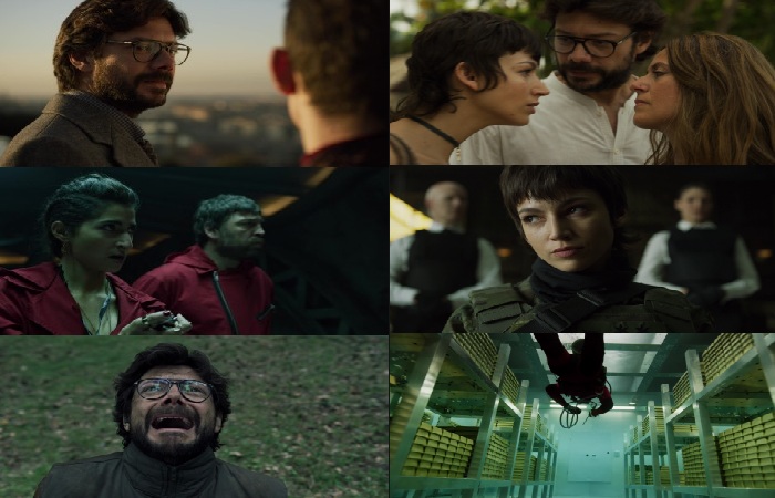 Screenshots of Money Heist Season 3 Hindi Dubbed Download