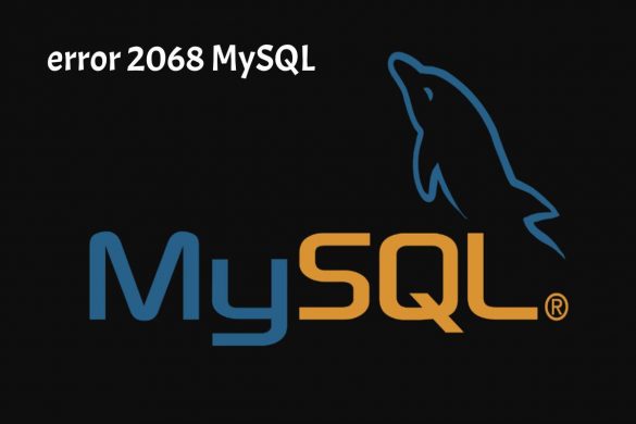 error 2068 MySQL