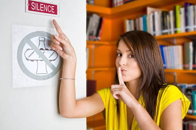 The Sound of Silence in a Library