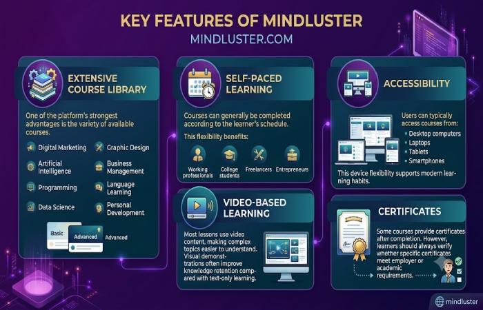 key features of mindluster. com
