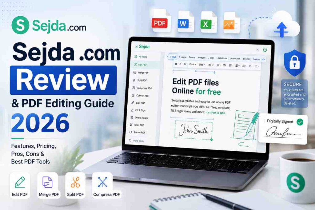 Sejda .com Review: Features, Pricing, Pros & Best PDF Tools