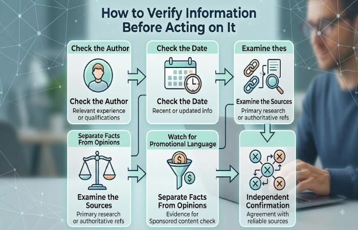 how to verify information before acting on it