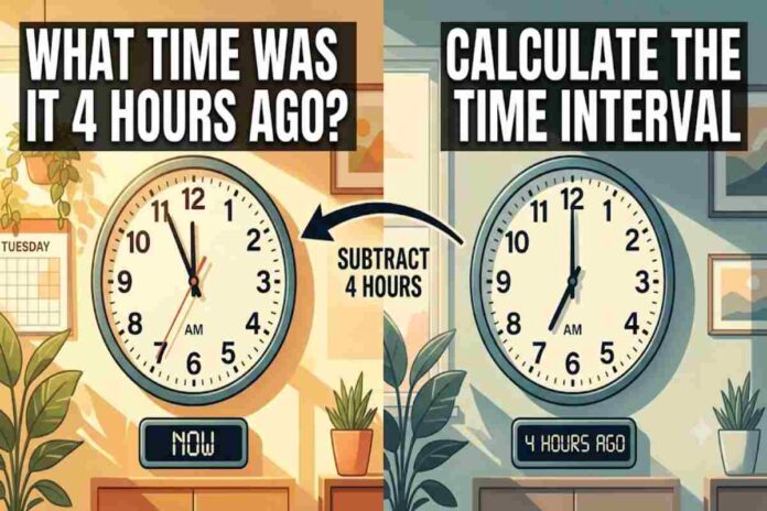 what time was it 4 hours ago